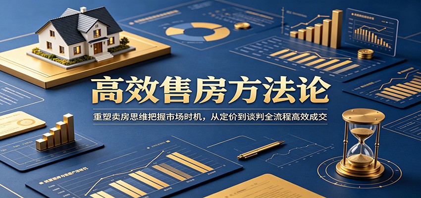 高效售房方法论：重塑卖房思维把握市场时机，从定价到谈判全流程高效成交-来聚吧
