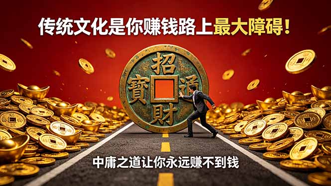 付费文章：传统文化是你赚钱路上最大障碍！中庸之道让你永远赚不到钱-来聚吧