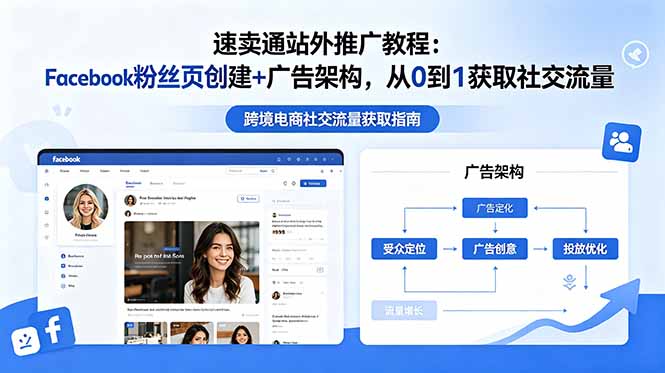 速卖通站外推广教程:Facebook粉丝页创建+广告架构,从0到1获取社交流量-来聚吧