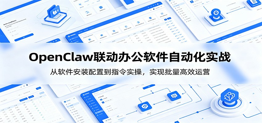 OpenClaw自动化实操课:从软件安装配置到指令实操,实现批量高效运营-来聚吧