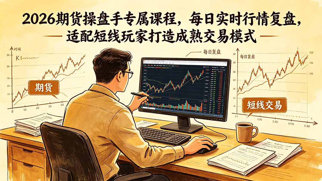 2026期货操盘手专属课程-更新6月,每日实时行情复盘,适配短线玩家打造成熟交易模式-来聚吧
