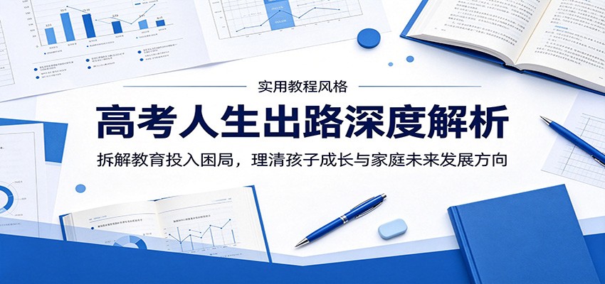 高考人生出路深度解析：拆解教育投入困局，理清孩子成长与家庭未来发展方向-来聚吧