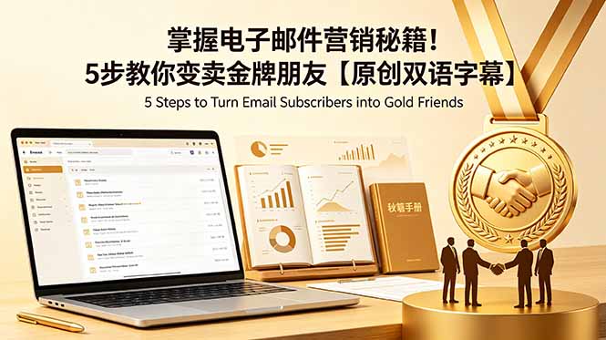 掌握电子邮件营销秘籍!5步教你变卖金牌朋友【原创双语字幕】-来聚吧