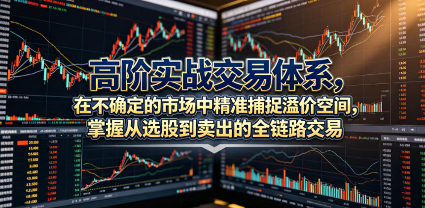 高阶实战交易体系,在不确定的市场中精准捕捉溢价空间,掌握从选股到卖出的全链路交易心法(更新6月)-来聚吧