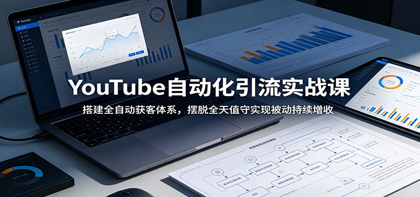 YouTube自动化引流实战课：搭建全自动获客体系，摆脱全天值守实现被动持续增收-来聚吧