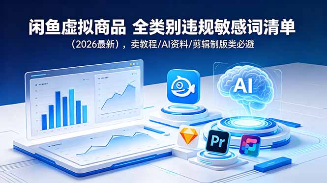 闲鱼虚拟商品 全类别违规敏感词清单(2026最新-来聚吧