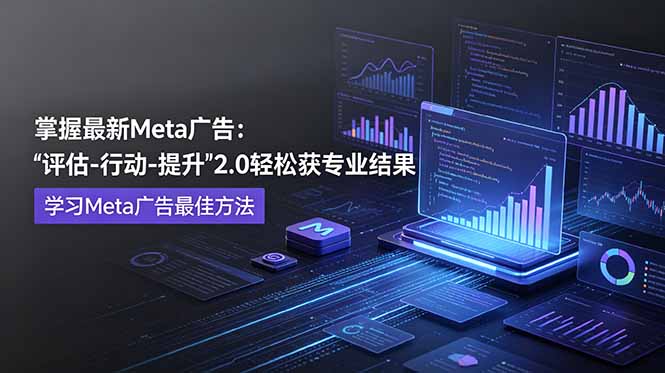 掌握最新的Meta广告,通过“评估-行动-提升”2.0版本轻松获得专业级结果。学习目前学习Meta广告的最佳方法-来聚吧