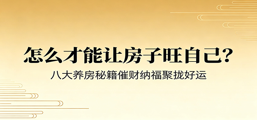 付费文章《怎么才能让房子旺自己？》八大养房秘籍催财纳福聚拢好运-来聚吧