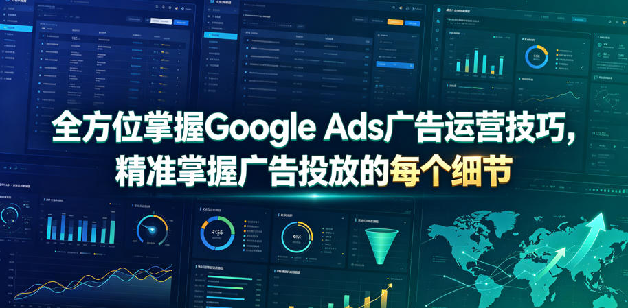 全方位掌握Google Ads广告运营技巧，精准掌握广告投放的每个细节【原创双语字幕】-来聚吧