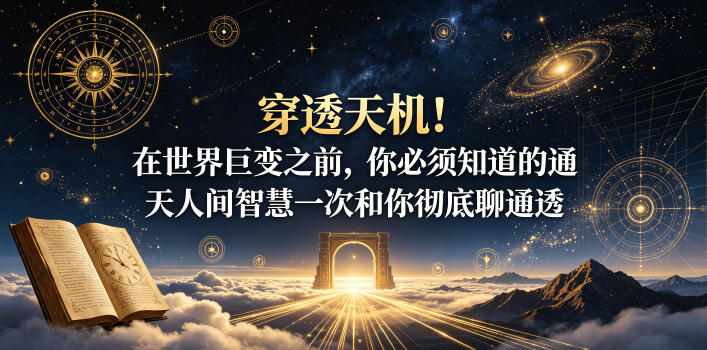付费文章：穿透天机！在世界巨变之前，你必须知道的通天人间智慧一次和你彻底聊通透-来聚吧