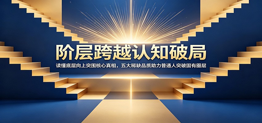 阶层跨越认知破局：读懂底层向上突围核心真相，五大稀缺品质助力普通人突破固有圈层-来聚吧