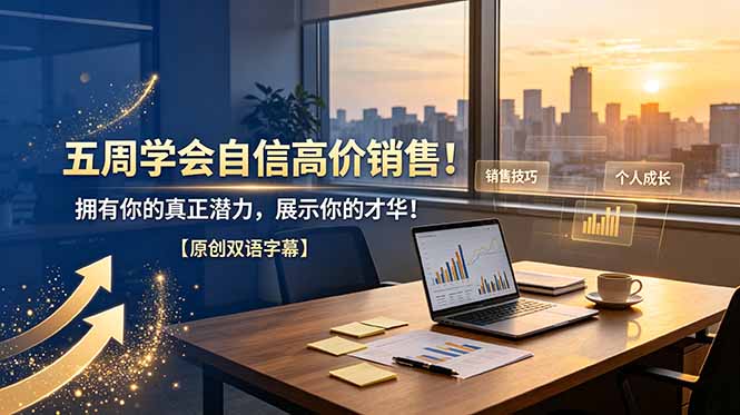 五周学会自信高价销售！拥有你的真正潜力，展示你的才华！【原创双语字幕】-来聚吧
