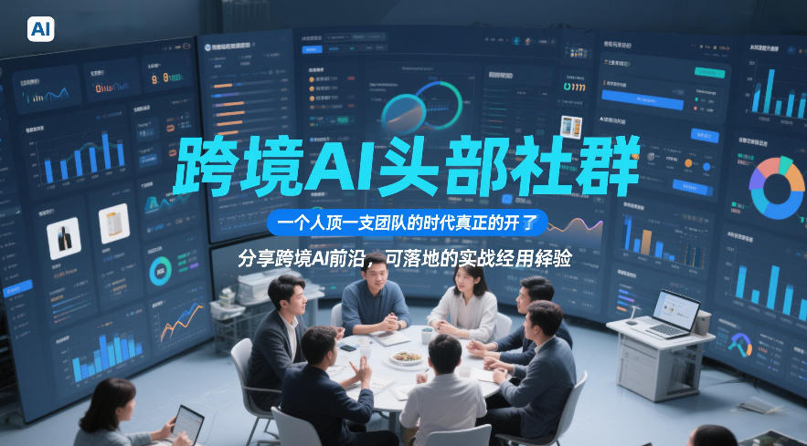 跨境AI头部社群，一个人顶一支团队的时代真正的开始了，分享跨境AI前沿，可落地的实战经验(更新6月29日)-来聚吧