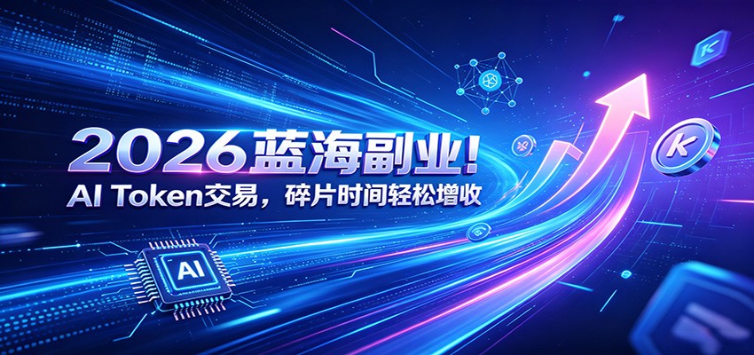 2026蓝海副业！AI Token交易，碎片时间轻松增收-来聚吧