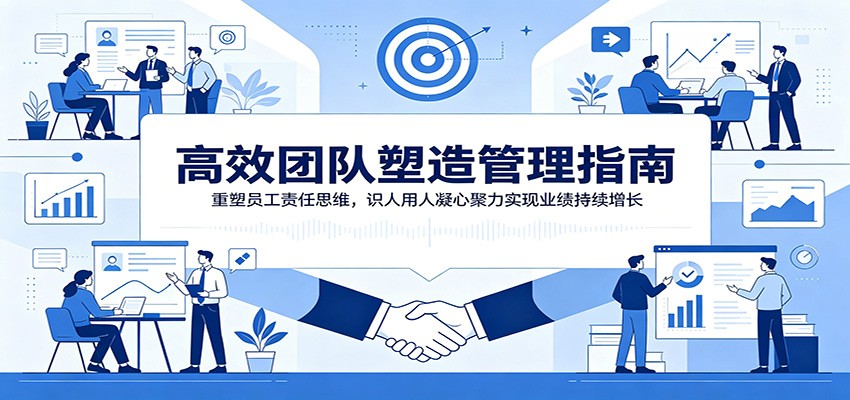 高效团队塑造管理指南：重塑员工责任思维，识人用人凝心聚力实现业绩持续增长-来聚吧