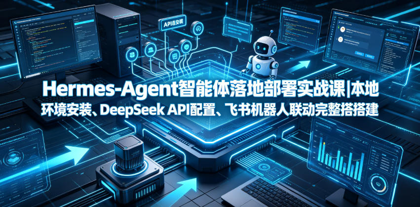 Hermes-Agent智能体落地部署实战课|本地环境安装、DeepSeek API配置、飞书机器人联动完整搭建教程-来聚吧