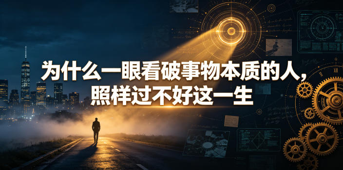 付费文章:为什么一眼看破事物本质的人,照样过不好这一生-来聚吧