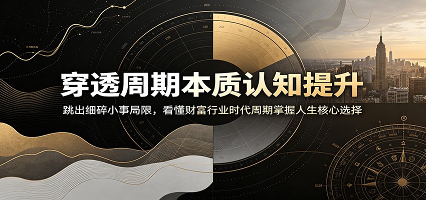 穿透周期本质认知提升:跳出细碎小事局限,看懂财富行业时代周期掌握人生核心选择-来聚吧
