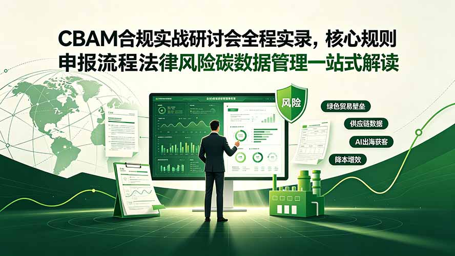 CBAM合规实战研讨会全程实录，核心规则申报流程法律风险碳数据管理一站式解读-来聚吧