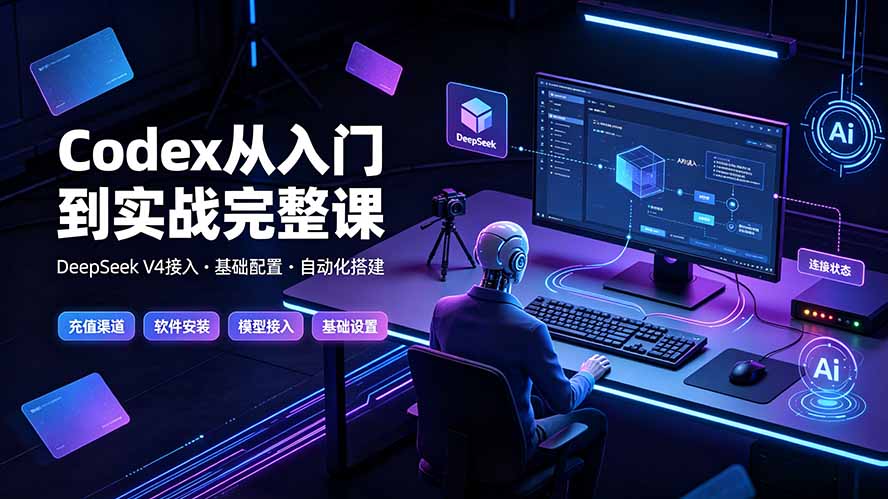 Codex从入门到实战完整课|充值·安装·接入DeepSeek,记忆·插件·Skill·CLI·MCP全拆解-来聚吧