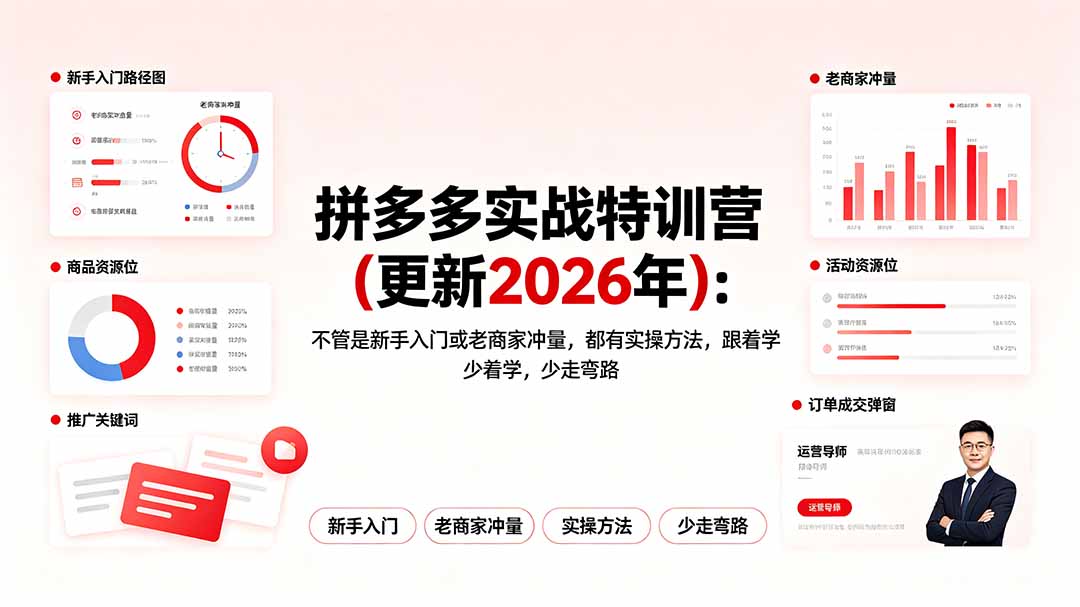 拼多多实战特训营(更新2026年-来聚吧