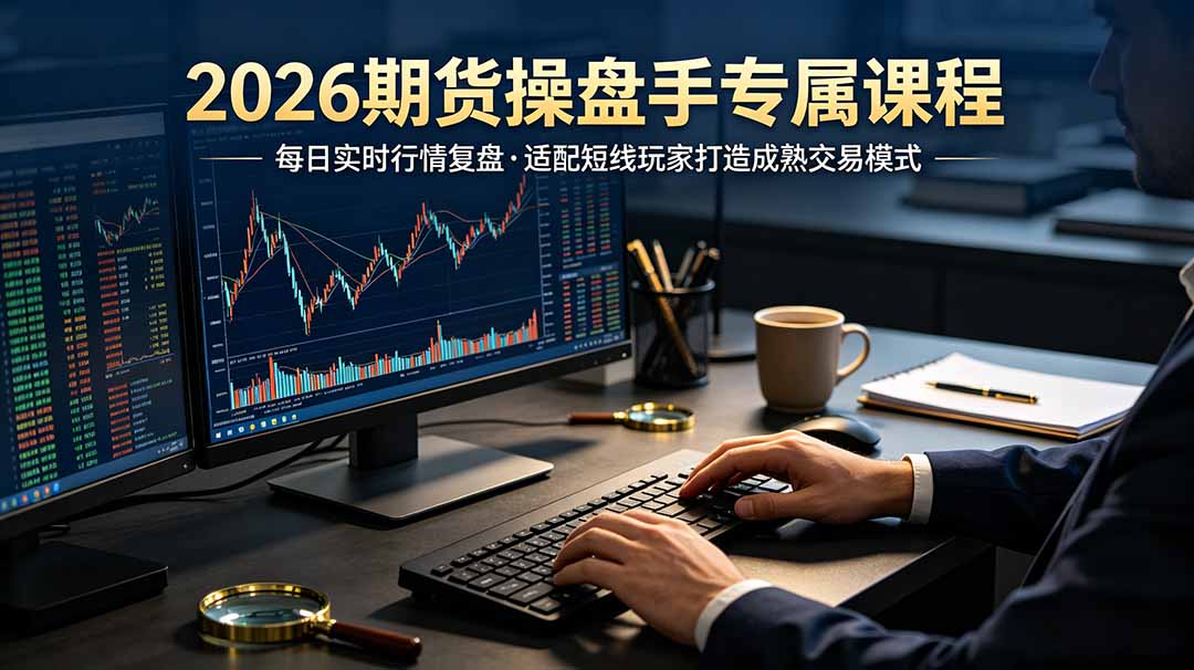 2026期货操盘手专属课程-更新7月11，每日实时行情复盘，适配短线玩家打造成熟交易模式-来聚吧