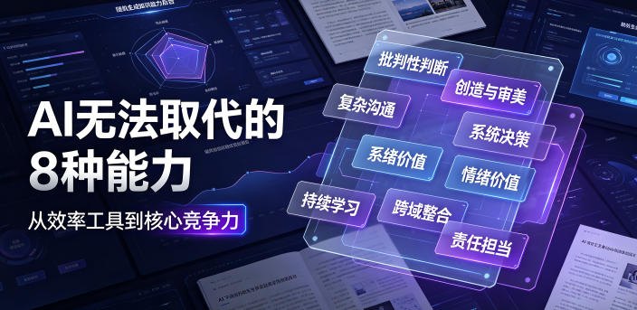 付费文章:AI无法取代的8种能力-来聚吧