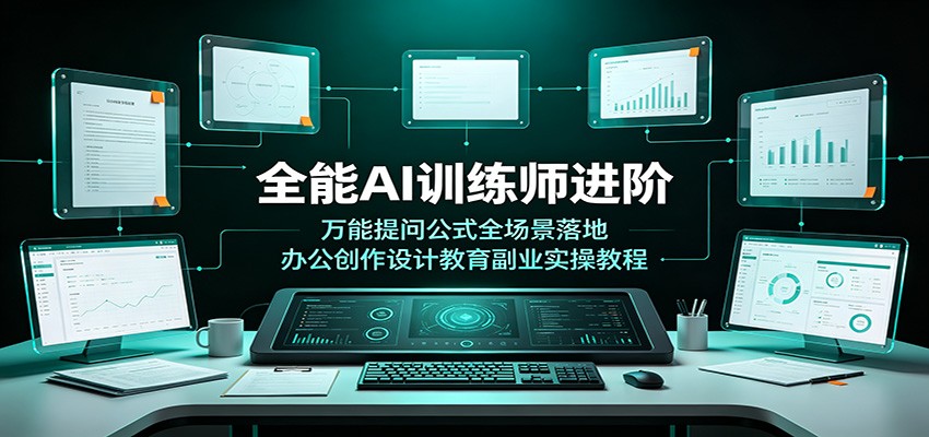 全能AI训练师进阶:万能提问公式全场景落地,办公创作设计教育副业实操教程-来聚吧