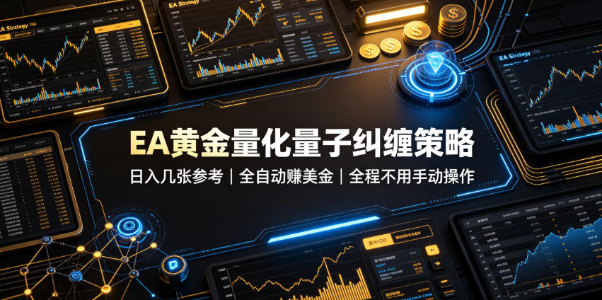 EA黄金量化量子纠缠策略,日入几张,全自动賺美金,全程不用手动操作!【揭秘】-来聚吧