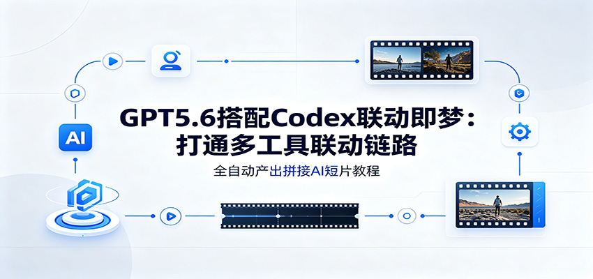 GPT5.6搭配Codex联动即梦：打通多工具联动链路，全自动产出拼接AI短片教程-来聚吧