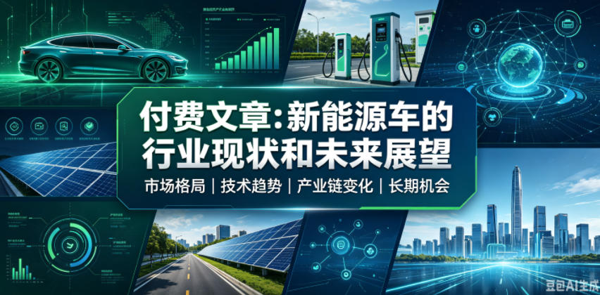 付费文章:新能原车的行业现状和未来展望-来聚吧
