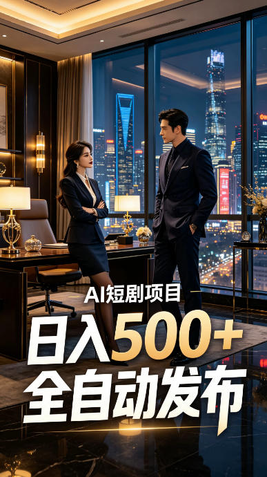 快手AI短剧自动发布,矩阵批量运营变现,轻资产副业项目,日入500+【揭秘】-来聚吧