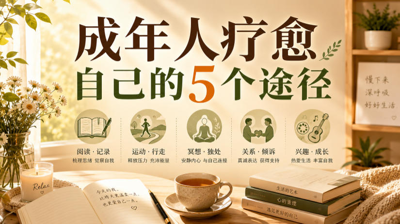 付费文章:成年人疗愈自己的5个途径-来聚吧
