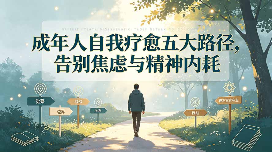 付费文章:成年人自我疗愈五大路径,告别焦虑与精神内耗-来聚吧