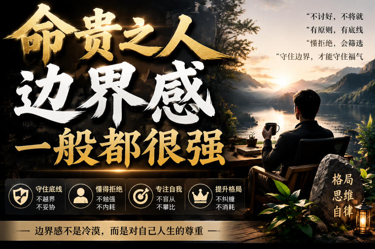 付费文章:命贵之人,边界感一般都很强-来聚吧