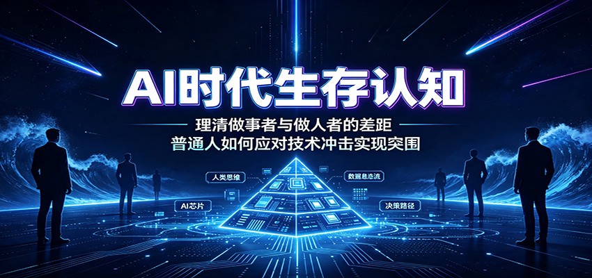 AI时代生存认知:理清做事者与做人者的差距,普通人如何应对技术冲击实现突围-来聚吧