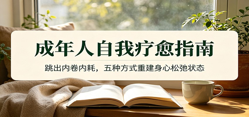 成年人自我疗愈指南:跳出内卷内耗,五种方式重建身心松弛状态-来聚吧
