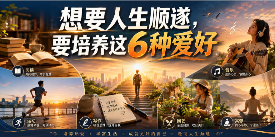 公众号付费文章:想要人生顺遂,要培养这6种爱好-来聚吧