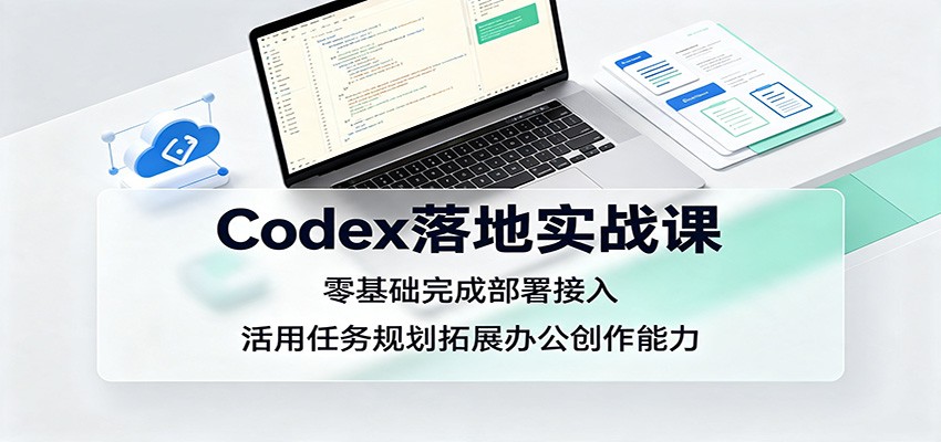 Codex落地实战课:零基础完成部署接入,活用任务规划拓展办公创作能力-来聚吧