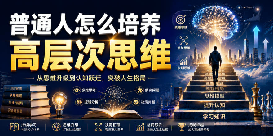 公众号付费文章:普通人怎么培养高层次思维-来聚吧