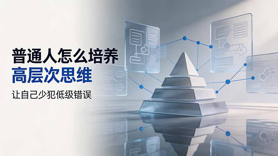 付费文章:普通人怎么培养高层次思维,让自己少犯低级错误-来聚吧