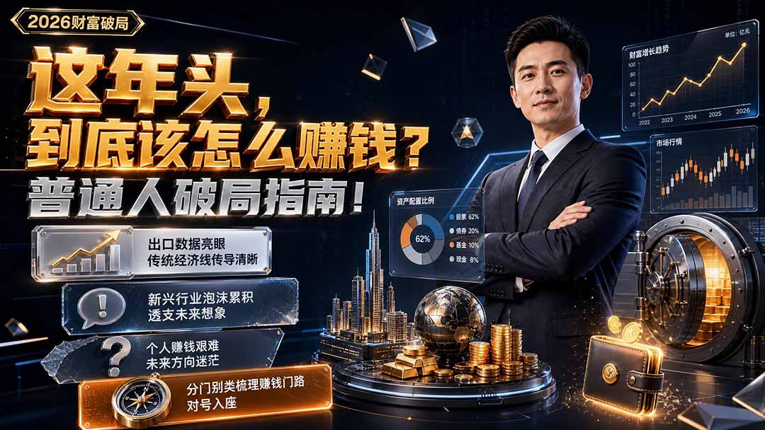 付费文章:这年头,到底该怎么赚钱?普通人破局指南!-来聚吧