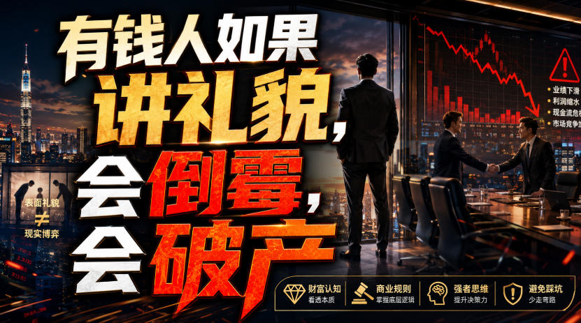付费文章:有钱人如果讲礼貌,会倒霉,会破产-来聚吧