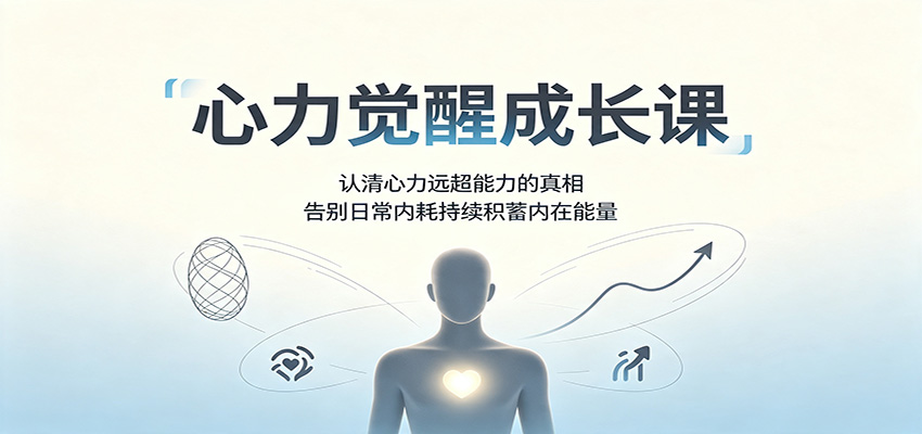 心力觉醒成长课:认清心力远超能力的真相,告别日常内耗持续积蓄内在能量-来聚吧
