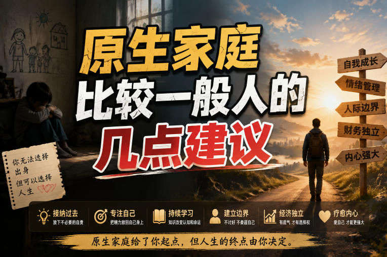 付费文章:给原生家庭比较一般人的几点建议-来聚吧