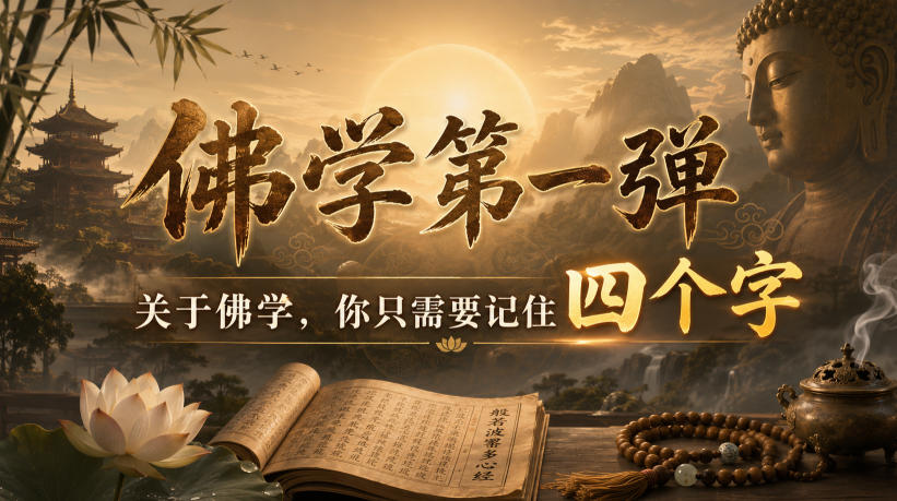 付费文章:佛学第一弹,关于佛学,你只需要记住四个字-来聚吧