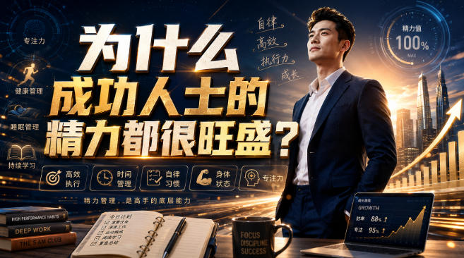 付费文章:为什么成功人士的精力都很旺盛?-来聚吧