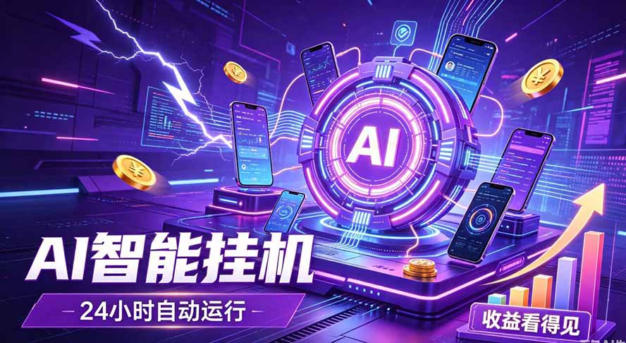 AI智能广告挂机,躺赚新模式 设备托管运行,解放双手持续变现-来聚吧