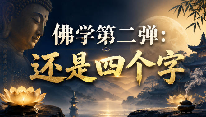 付费文章:佛学第二弹:还是四个字-来聚吧