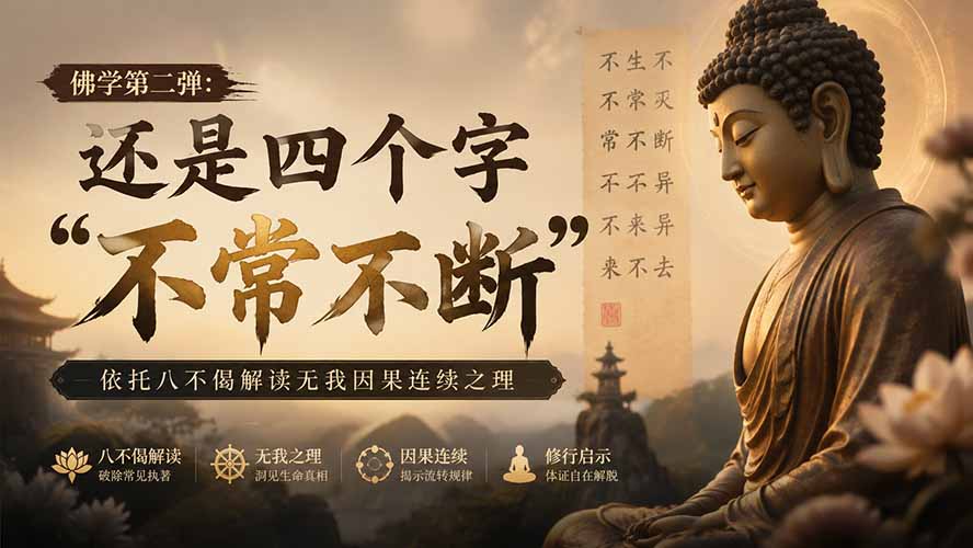 付费文章:佛学第二弹:还是四个字“不常不断”依托八不偈解读无我因果连续之理-来聚吧